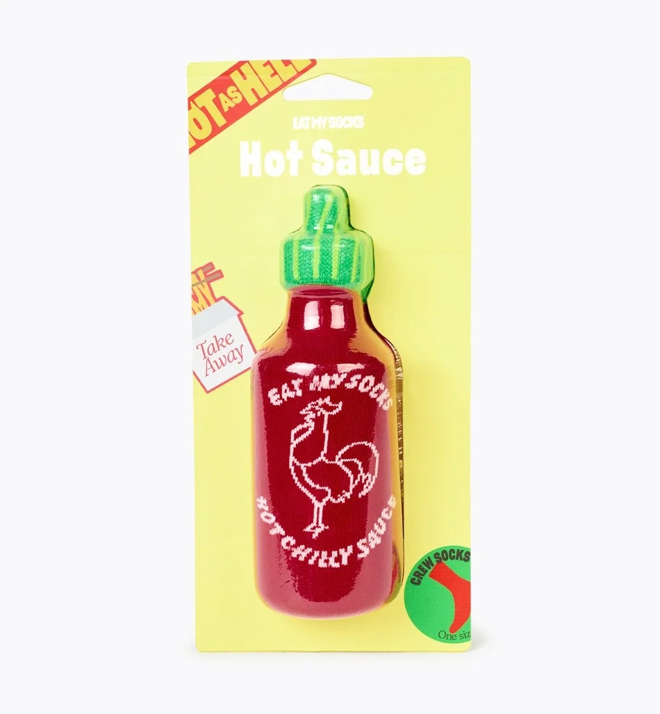 Skarpetki hot sauce w kształcie butelki ostrego sosu chili od EMS