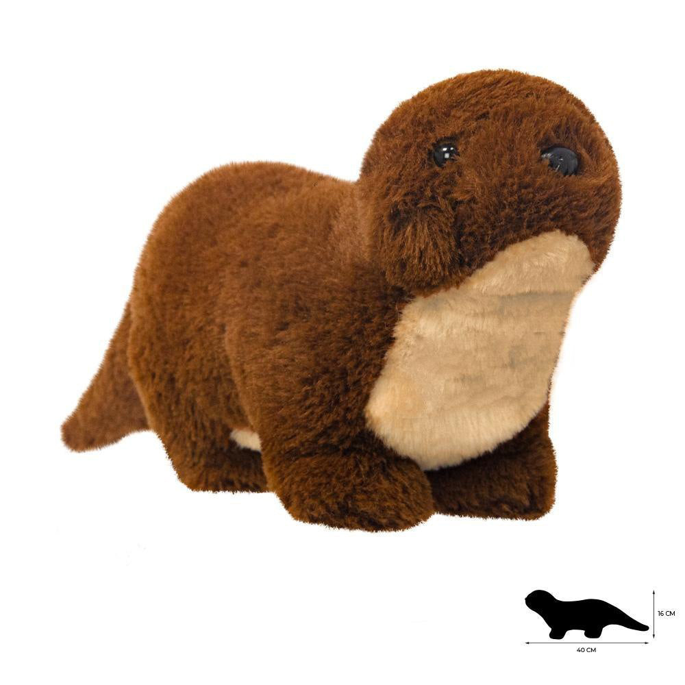 Pluszak wydra dla dzieci od Wild Planet miękki i realistyczny maskotka zwierzęcia