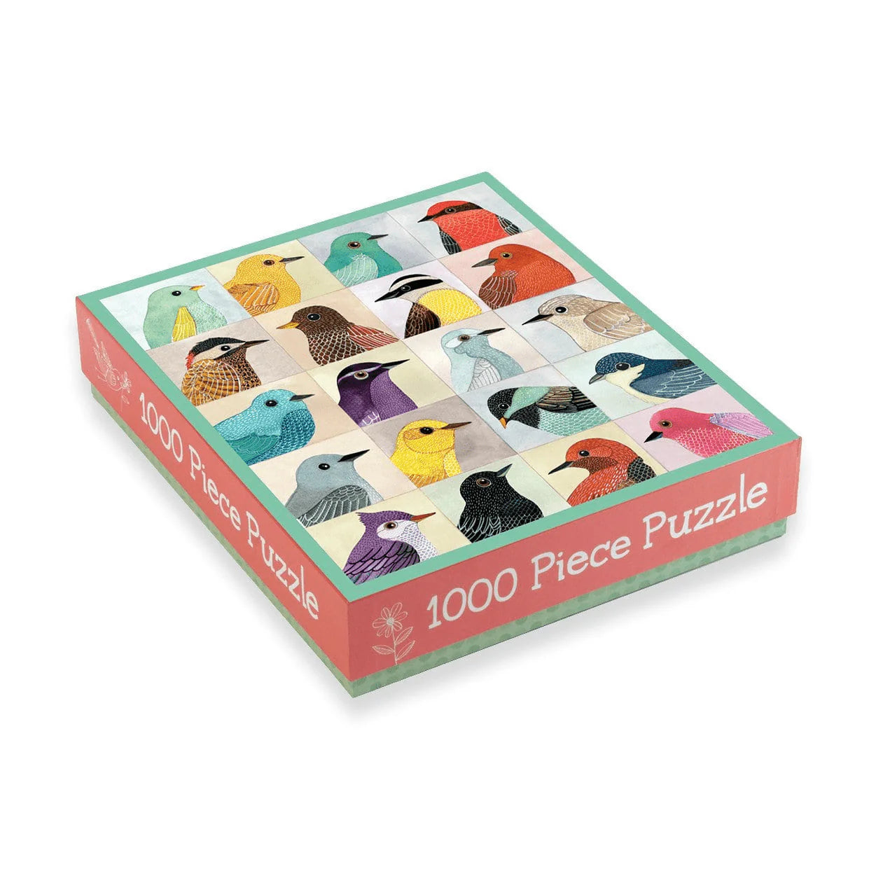 puzzle 1000 elementów ptaki z kolorowymi ilustracjami różnych gatunków ptaków od Galison