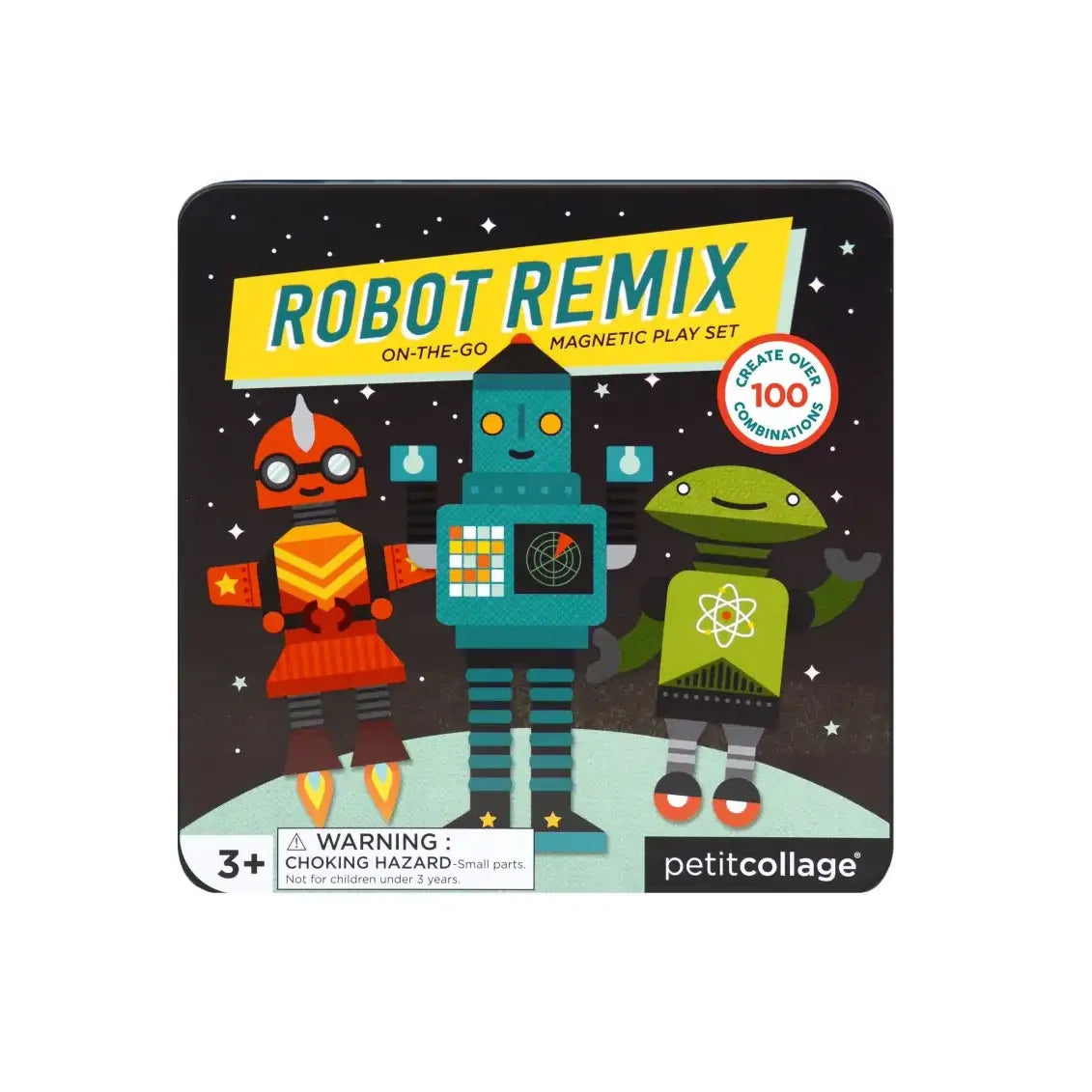 Magnetyczna układanka roboty Yamann z zestawem magnetycznych elementów do zabawy dla dzieci