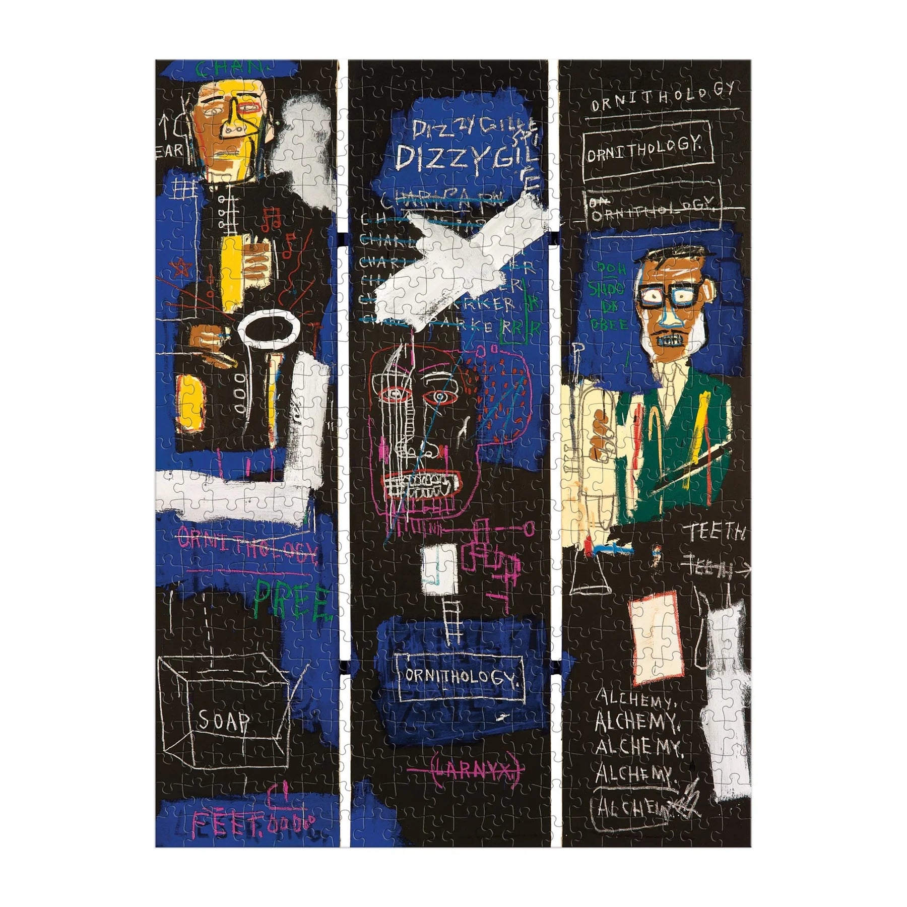 Puzzle Jean-Michel Basquiat 500 elementów z artystycznym, kolorowym motywem Galison