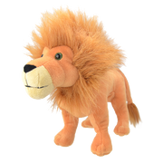 Wild Planet pluszak lew z miękkim futerkiem i dużą bujną grzywą w naturalnym kolorze