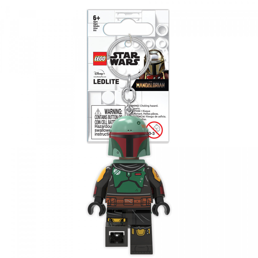 Brelok z latarką LEGO Star Wars Boba Fett w formie postaci z klocków LEGO od MOB
