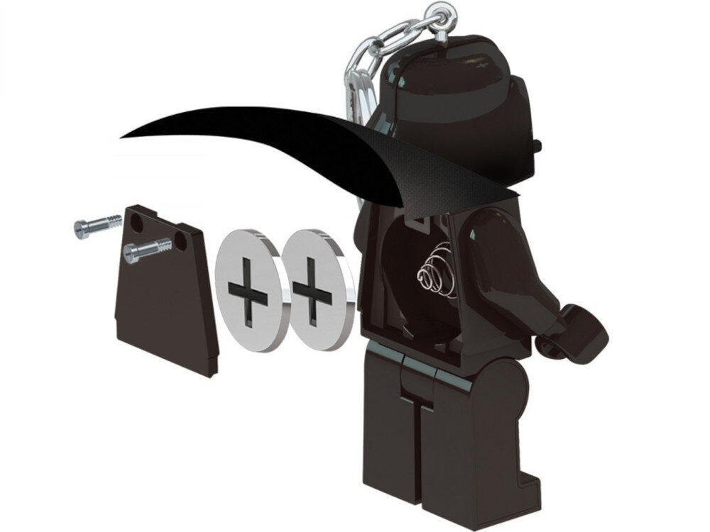 brelok z latarką LEGO Star Wars Darth Vader czarny klucz z figurką z peleryną i łańcuszkiem