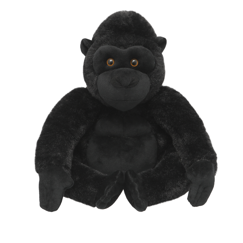 Miękki pluszak goryl Wild Planet w ciemnym kolorze z realistycznymi oczami