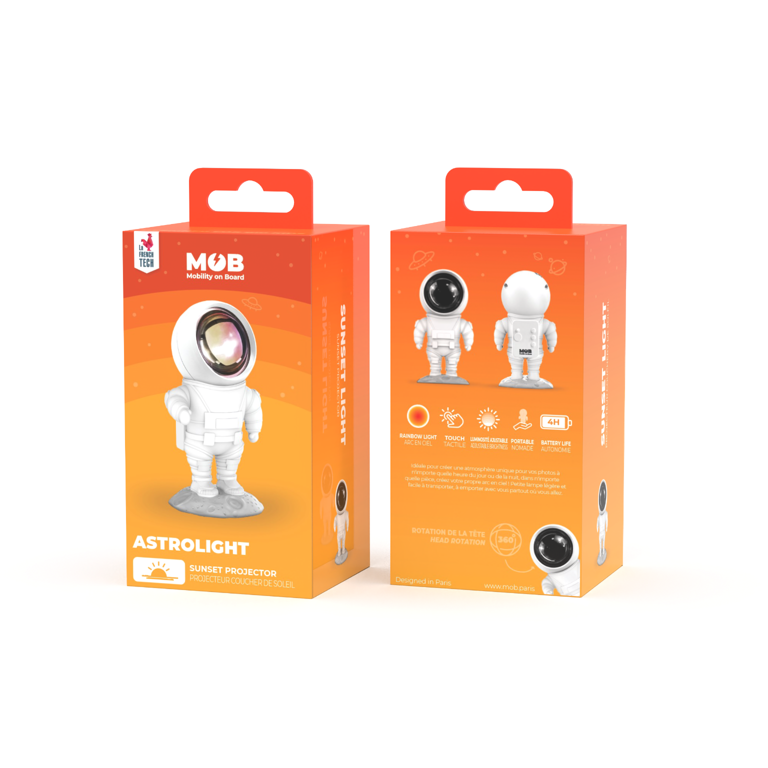 Lampka projekcyjna astronauta BV JACOB COMPANY w kształcie kosmonauty do dekoracji i projekcji światła