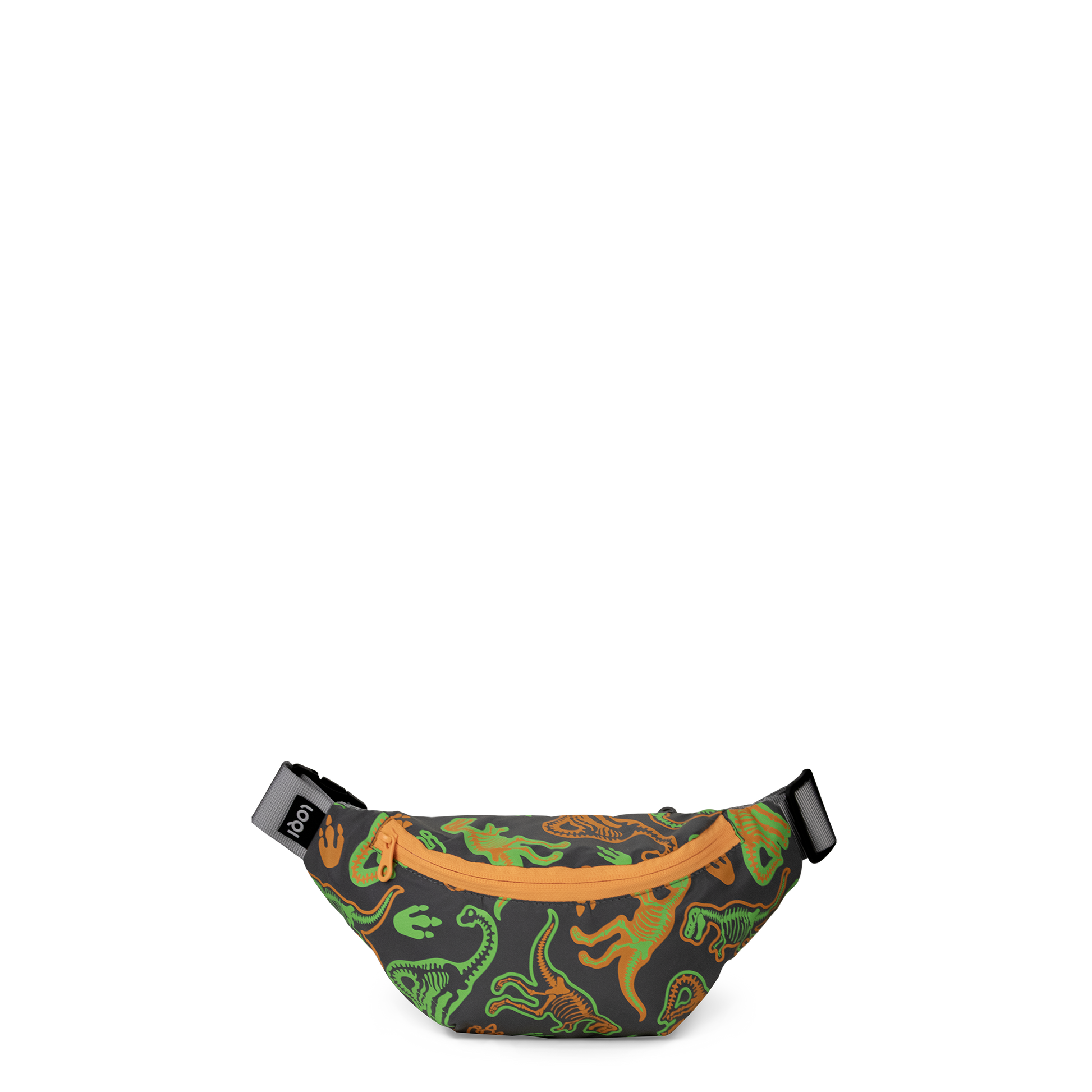 nerka odblaskowa skeleton Yamann z kolorowym wzorem dinozaurów na czarnym tle