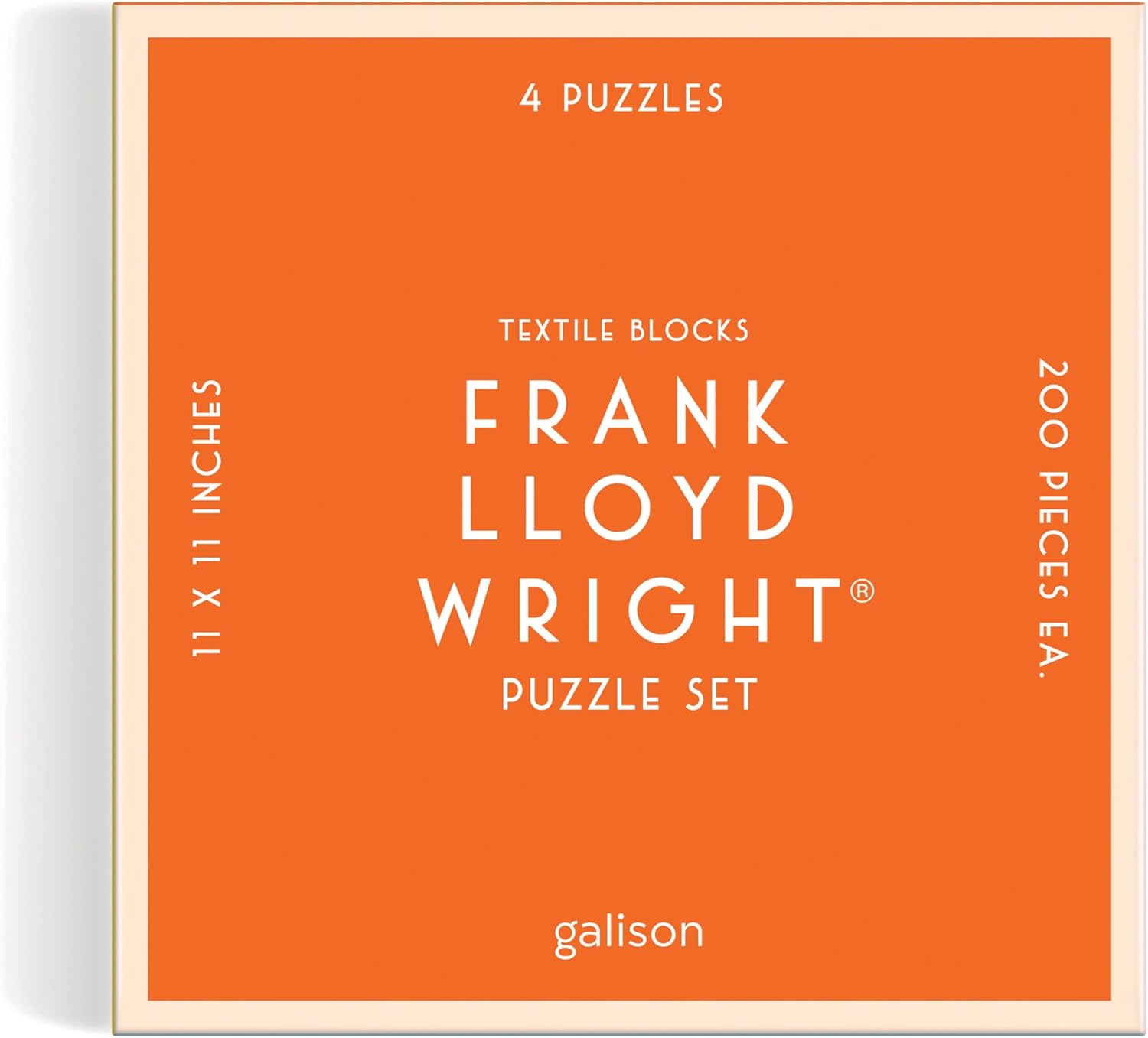 Puzzle Frank Lloyd Wright 800 elementów zestaw 4 układanek 200 elementów każda Galison