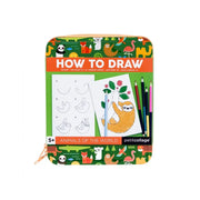 Zestaw do rysowania Yamann jak rysować zwierzęta z instrukcjami i kolorowymi ołówkami