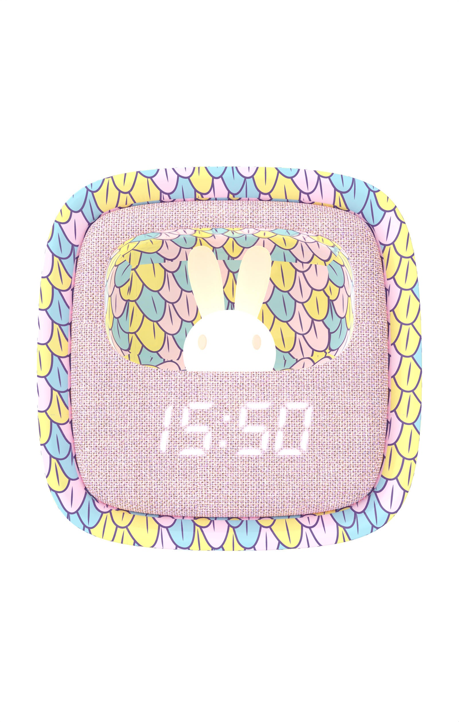 Budzik dla dzieci z lampką WABOBA AB z cyfrowym wyświetlaczem i kolorowym wzorem z króliczkiem