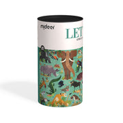 Mideer puzzle edukacyjne zwierzęta afryki w tubie z kolorowymi ilustracjami zwierząt afrykańskich