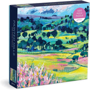 Puzzle Galison 500 elementów z malowniczym krajobrazem kolorowych wzgórz i drzew