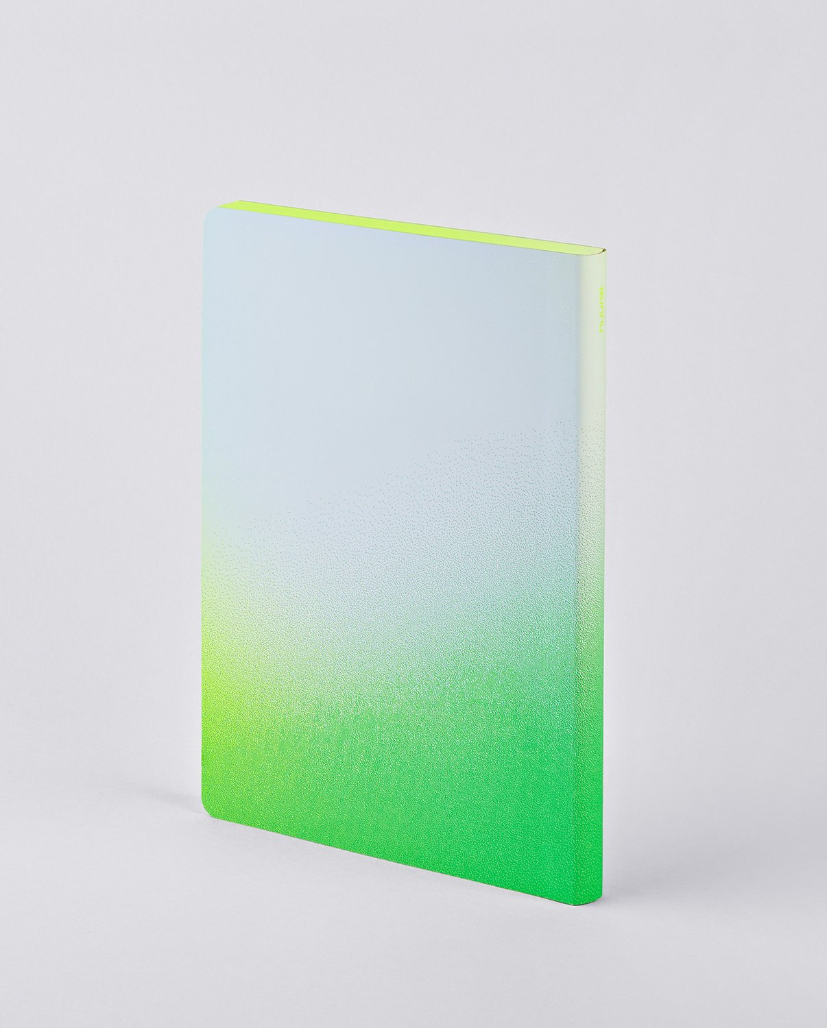 Notatnik kolorowy A5 z gradientem w odcieniach zieleni i niebieskiego o miękkiej okładce