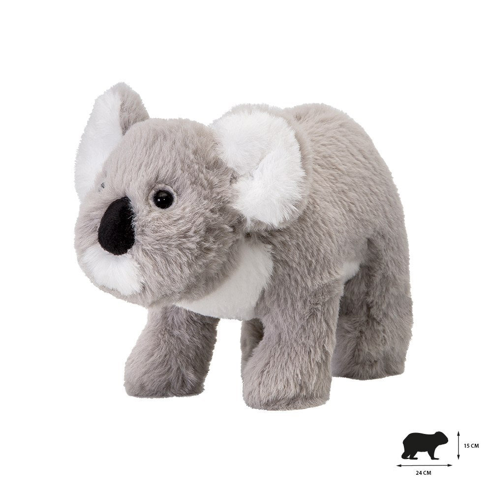 Pluszak koala Wild Planet miękki szary pluszowy miś z białymi uszami i czarnym nosem