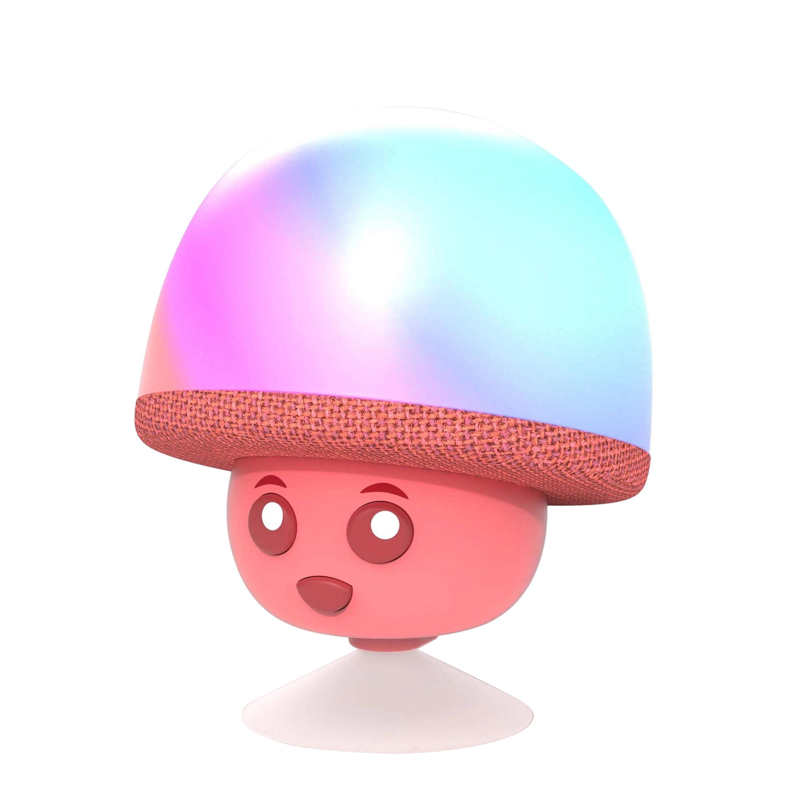MOB świecący głośnik bezprzewodowy w kształcie różowego grzybka z kolorowym podświetleniem