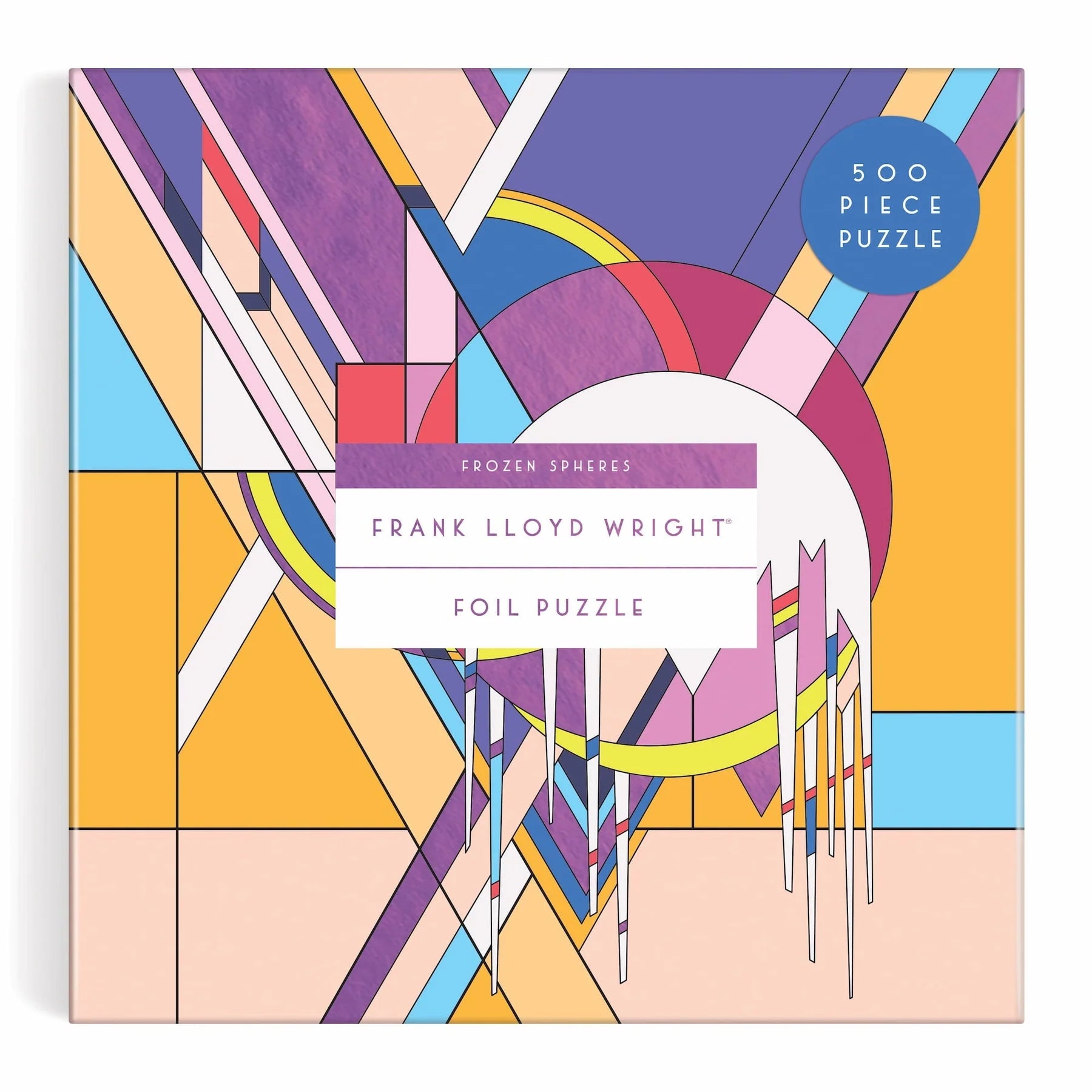 Puzzle Frank Lloyd Wright 500 elementów z kolorowym geometrycznym wzorem od Galison