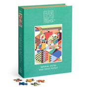 Puzzle Frank Lloyd Wright 500 elementów Imperial Hotel w kolorowym opakowaniu Galison
