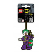Zawieszka do plecaka LEGO Joker w kształcie postaci Jokera z zielonym włosami i fioletowym strojem