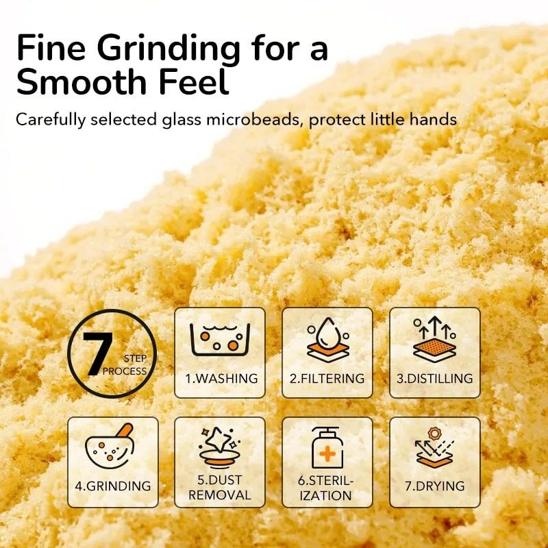 Yamann piasek kinetyczny uzupełnienie 1 kg drobno mielony o gładkiej konsystencji