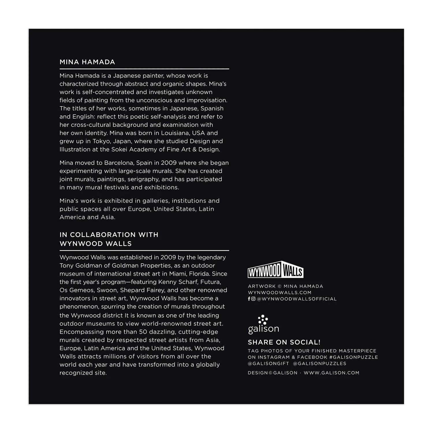 Puzzle 1000 elementów dla dorosłych marki Galison z abstrakcyjnym i organicznym wzorem artystycznym