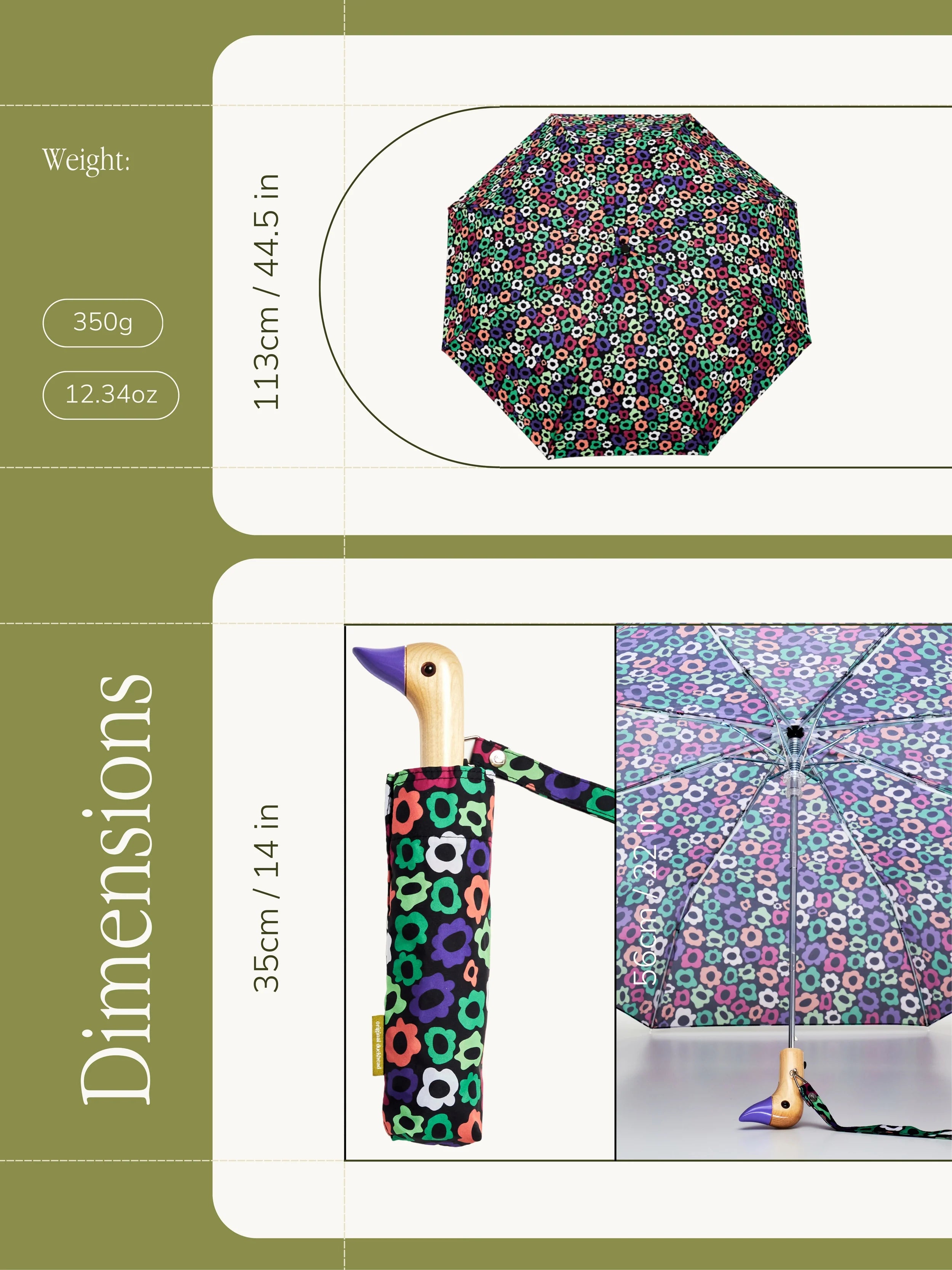 Original Duckhead Umbrella Duck – Flower Maze
