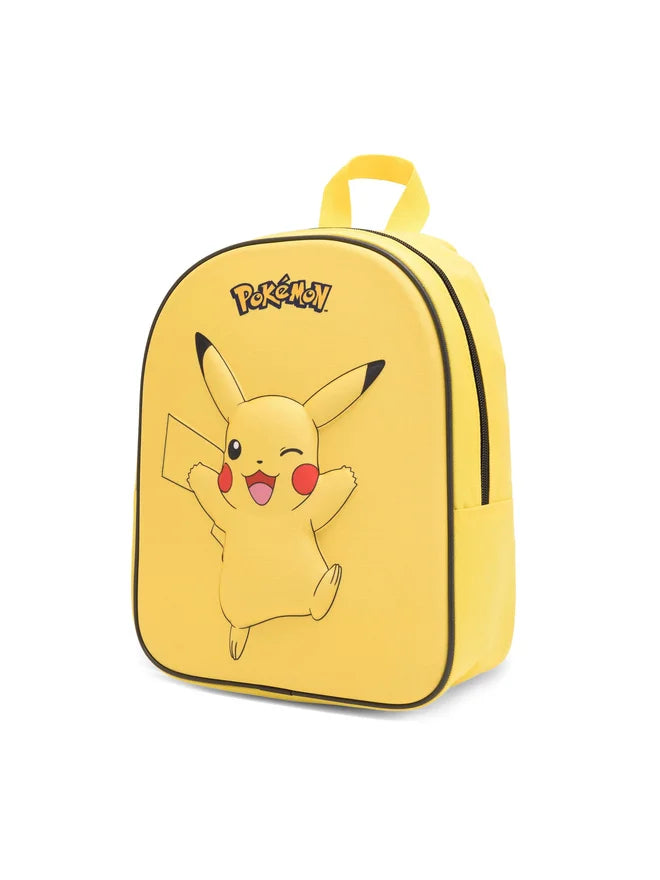 Plecak Pokémon Pikachu dla dzieci w żółtym kolorze z nadrukiem Pikachu i dwoma zamkami