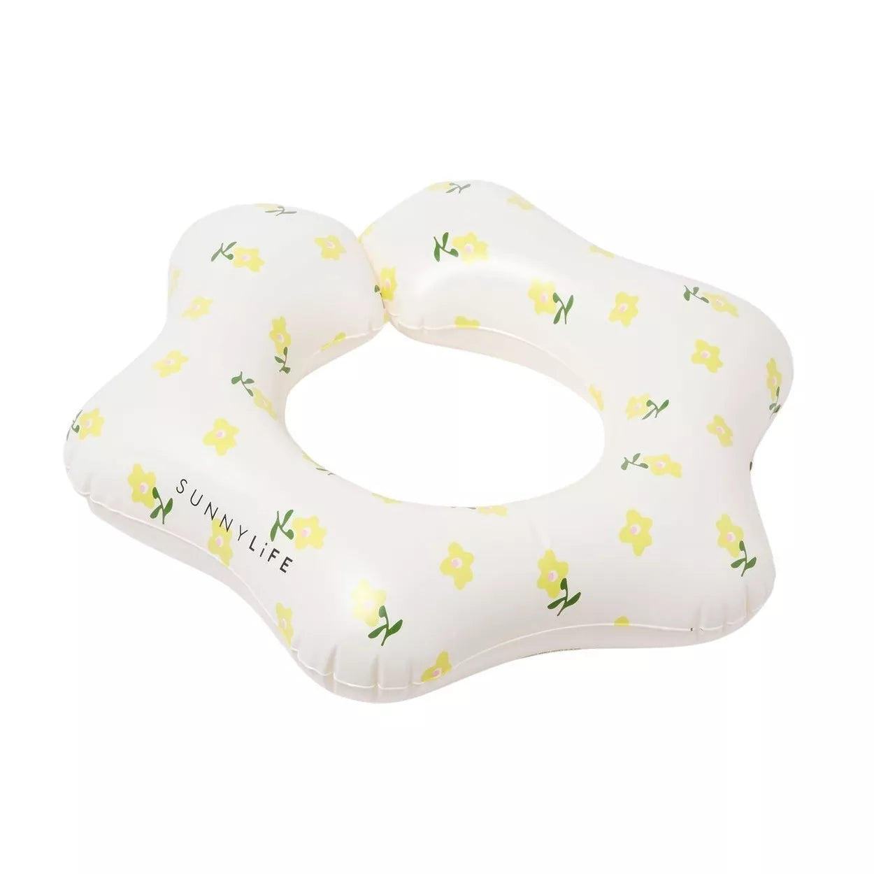 Dziecięce koło do pływania Sunny Life w kształcie kwiatu z żółtymi kwiatkami
