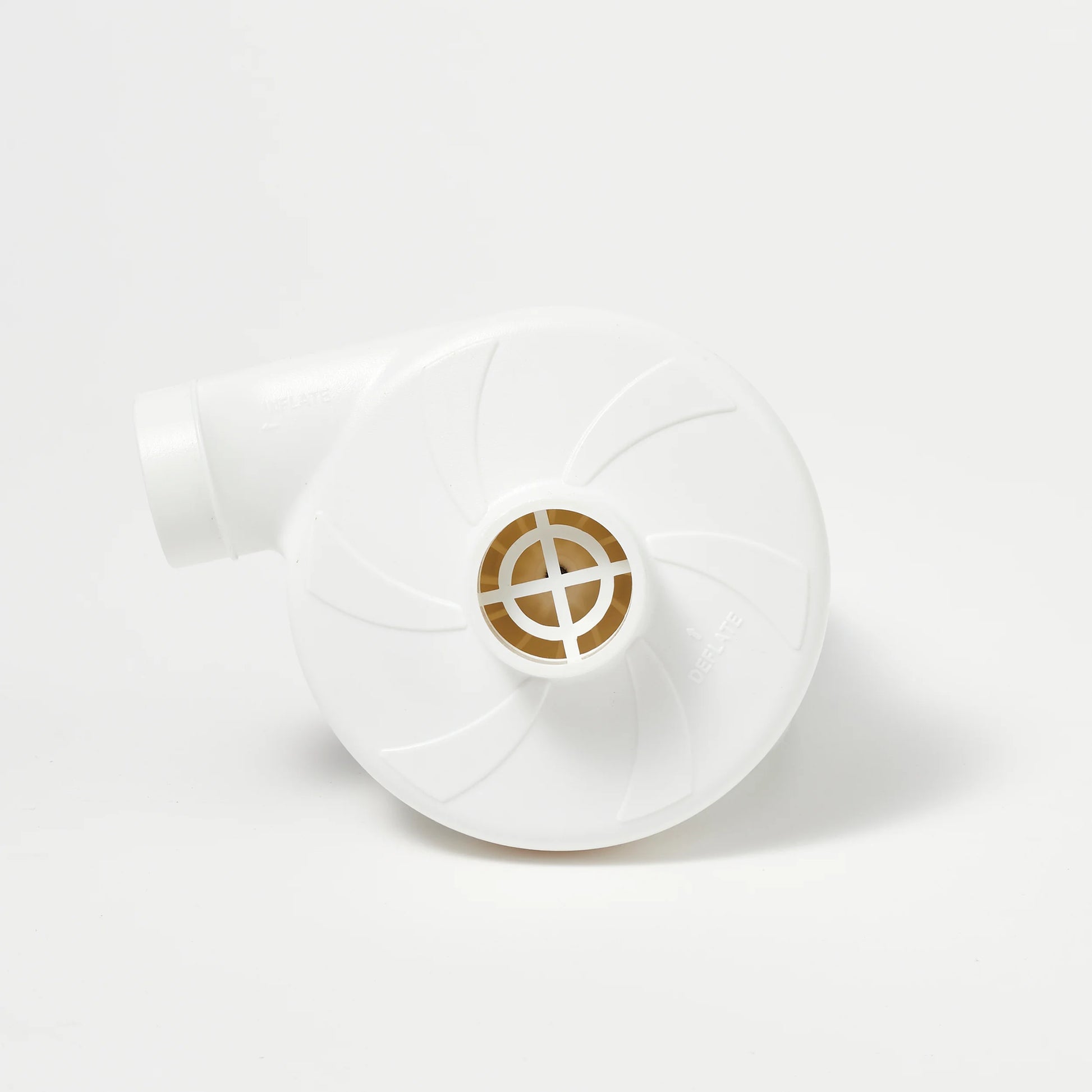 Elektryczna pompka do materaca marki SUNNY LIFE w białym kolorze na białym tle