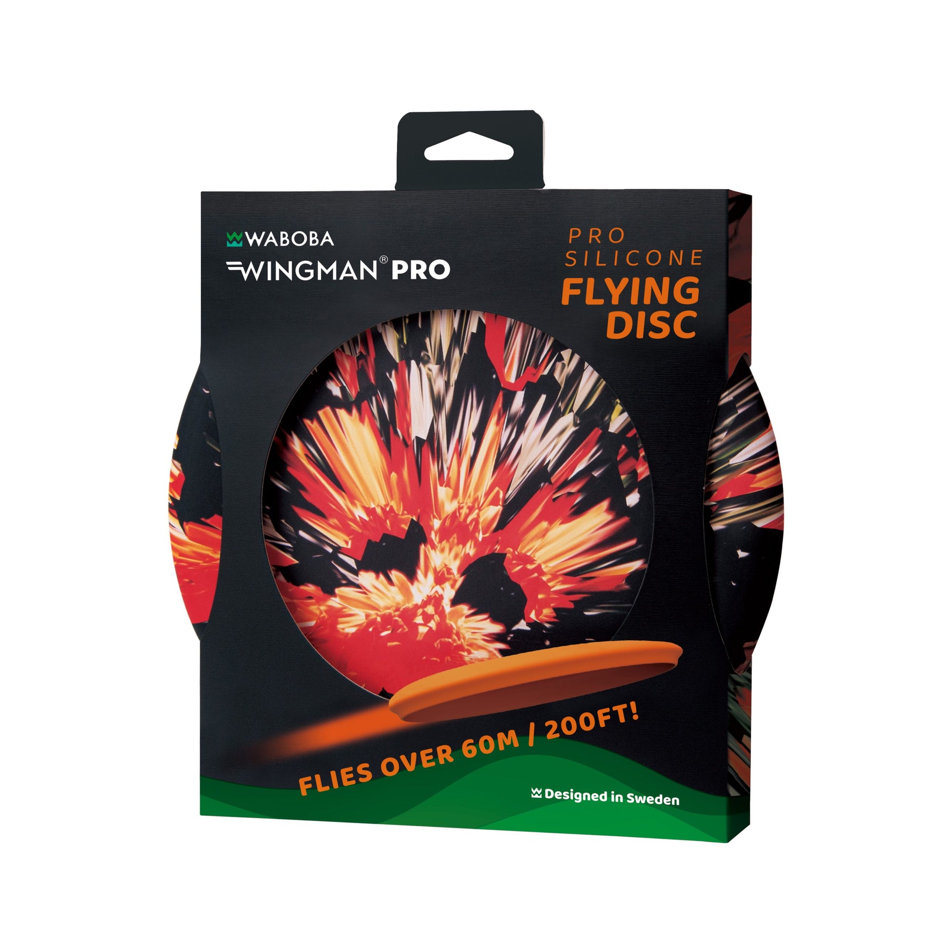 Opakowanie frisbee Waboba Wingman Pro z pro silikonowym dyskiem do lotu na duże odległości