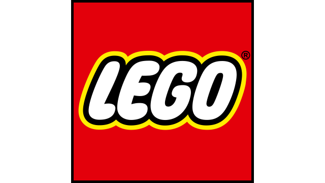 Logo LEGO na czerwonym tle reprezentujące kolekcję klocki LEGO dla dzieci