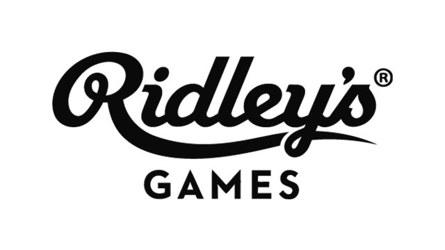 Logo kolekcji gier Ridley's Games przedstawiające nazwę marki w eleganckim stylu