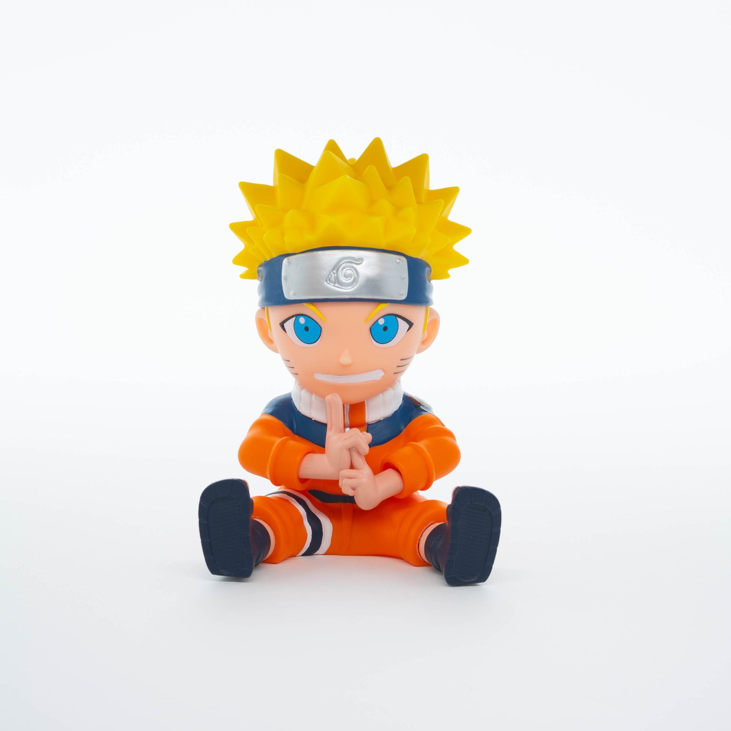 Skarbonka Naruto od Plastoy w formie figurki z pomarańczowym strojem i żółtymi włosami