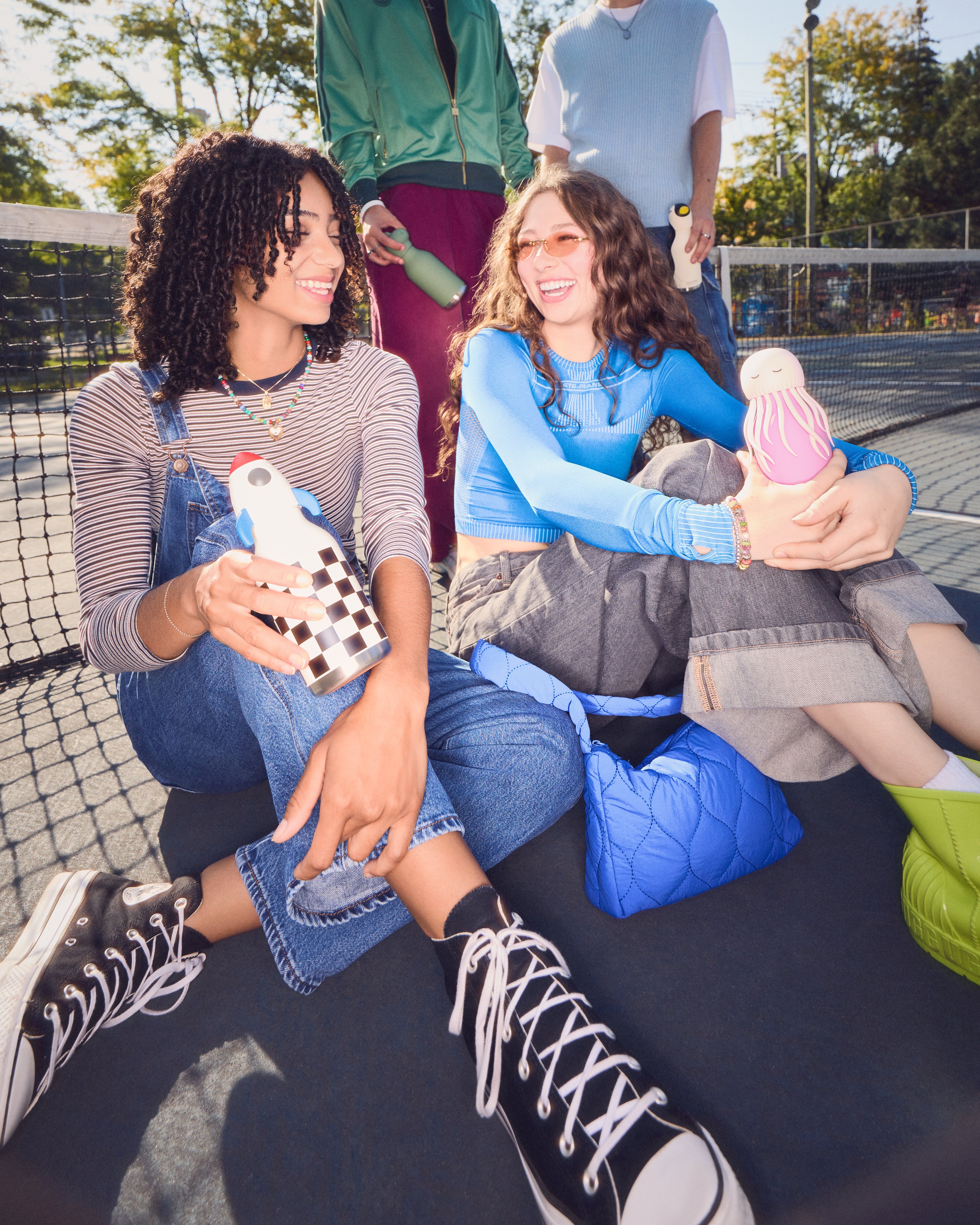 Butelka termiczna ze słomką Bestie Asobu – Meduza Różowa 460 ml