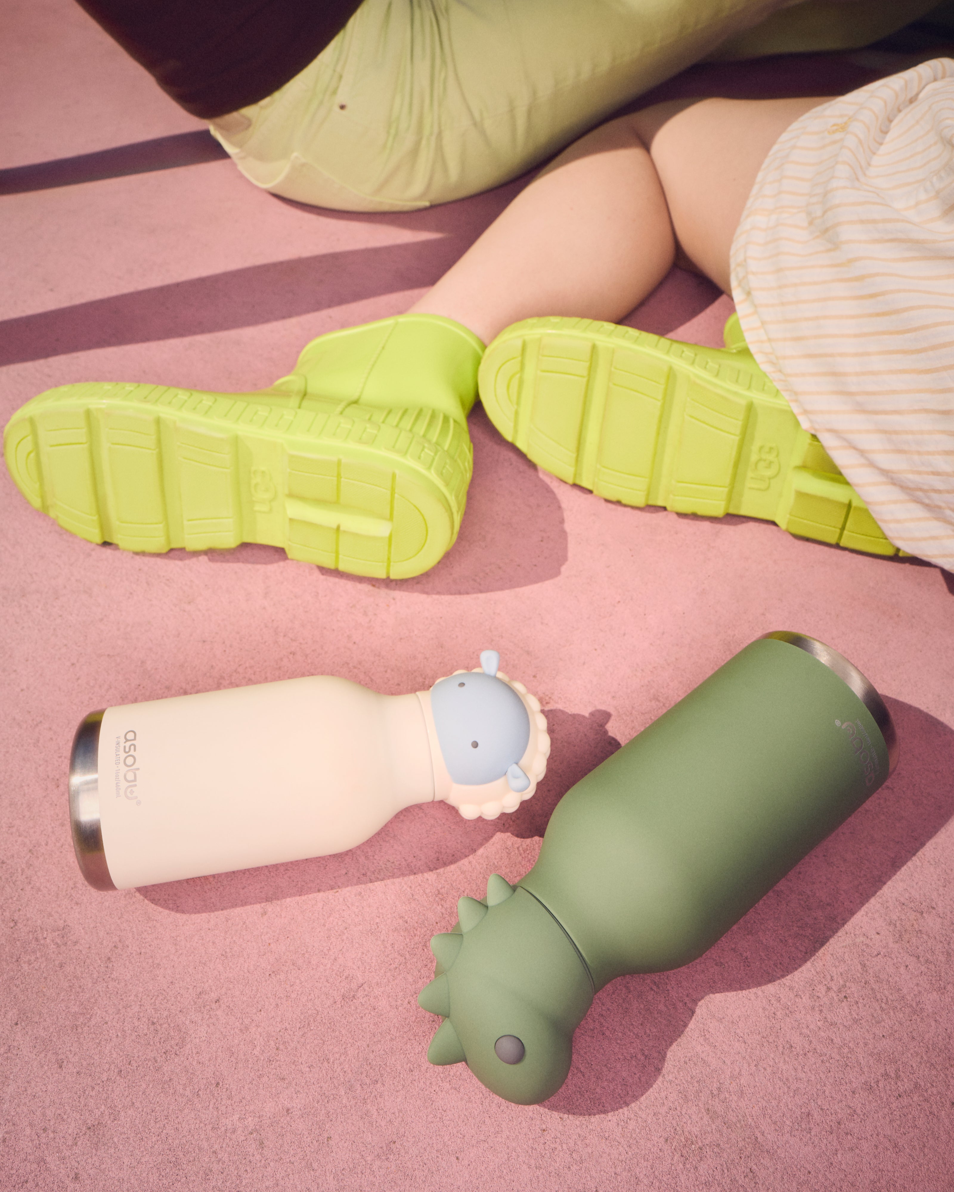 Bouteille thermique Bestie Asobu avec paille – Mouton 460 ml