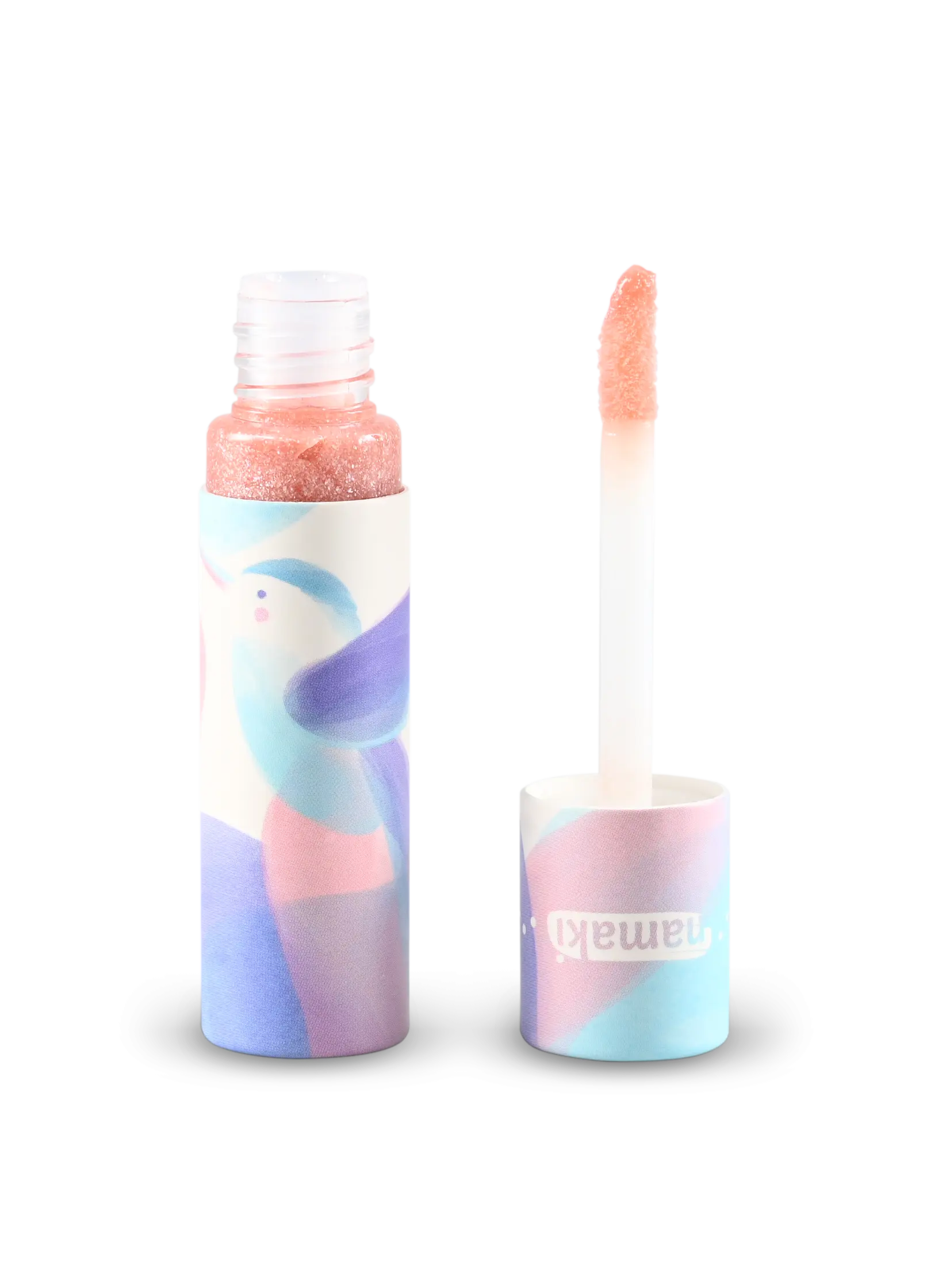 Yamann kosmetyczka dla dzieci z cieniami błyszczący różowy błyszczyk do ust z aplikatorem