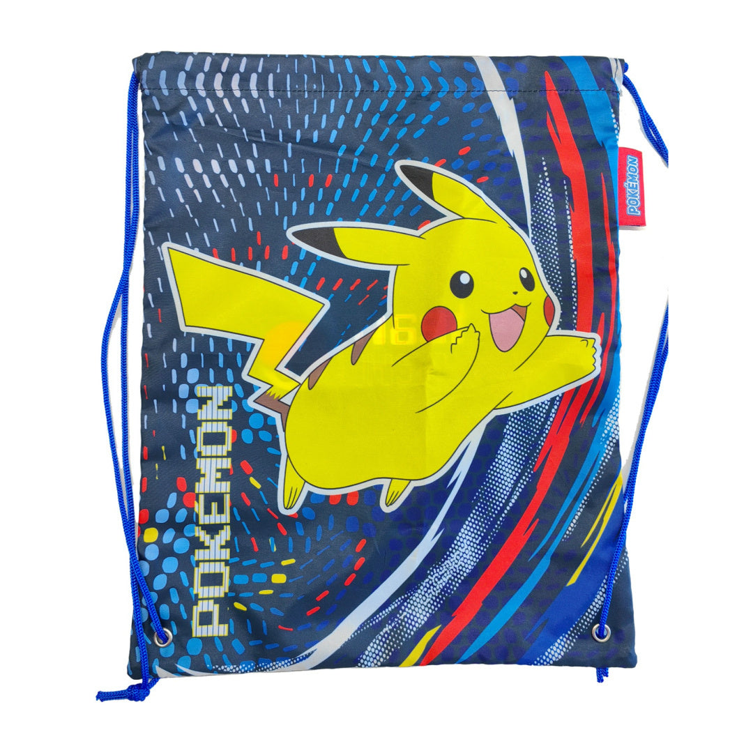 Yamann Schulbeutel Pokémon mit Pikachu-Motiv in Blau und Gelb