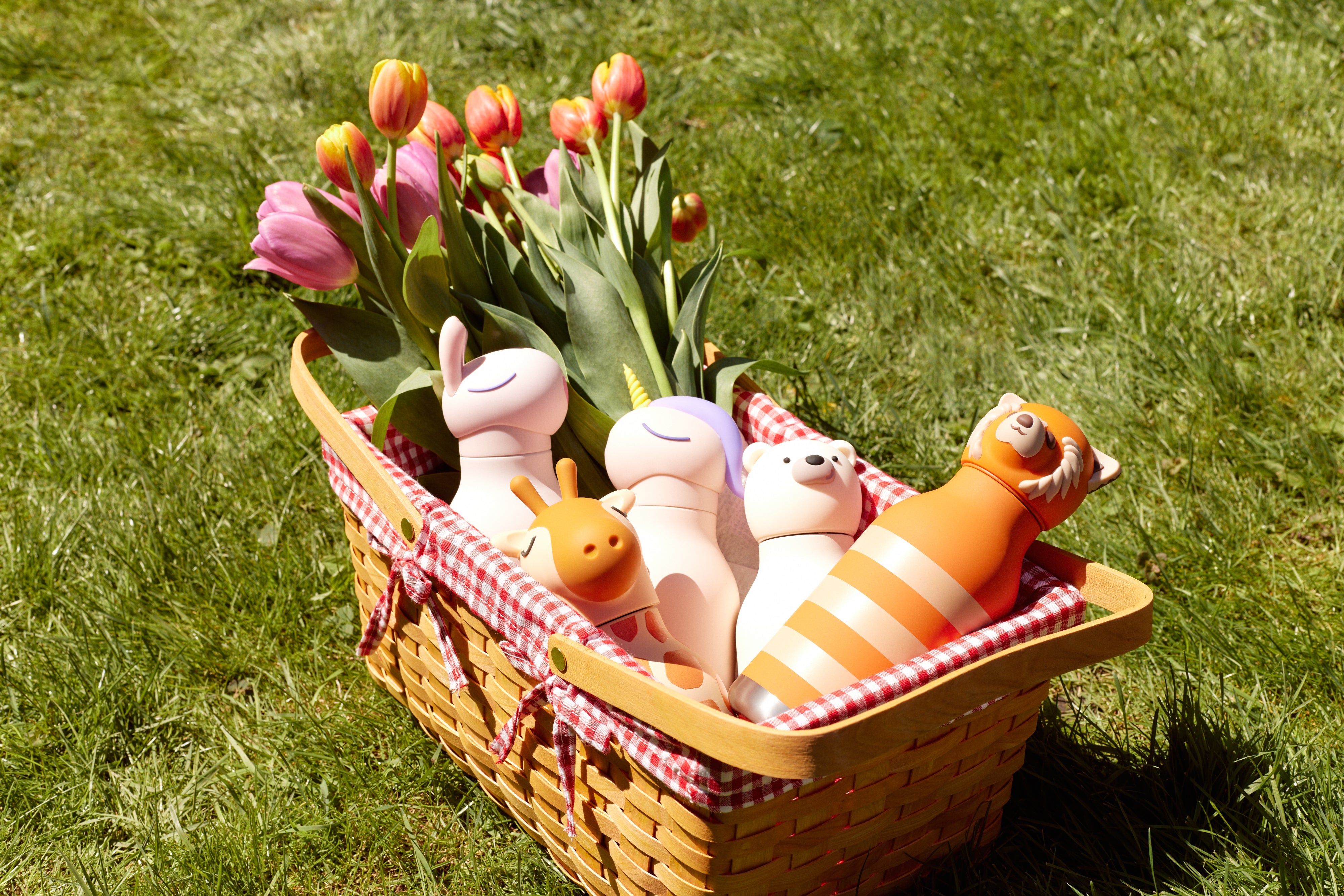 Bouteille isotherme avec paille Bestie Asobu – Lapin 460 ml