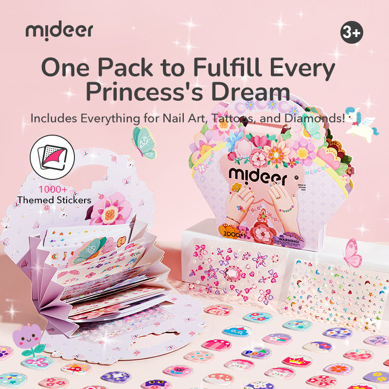 Zestaw tatuaży i naklejek mideer – Ogród elfów