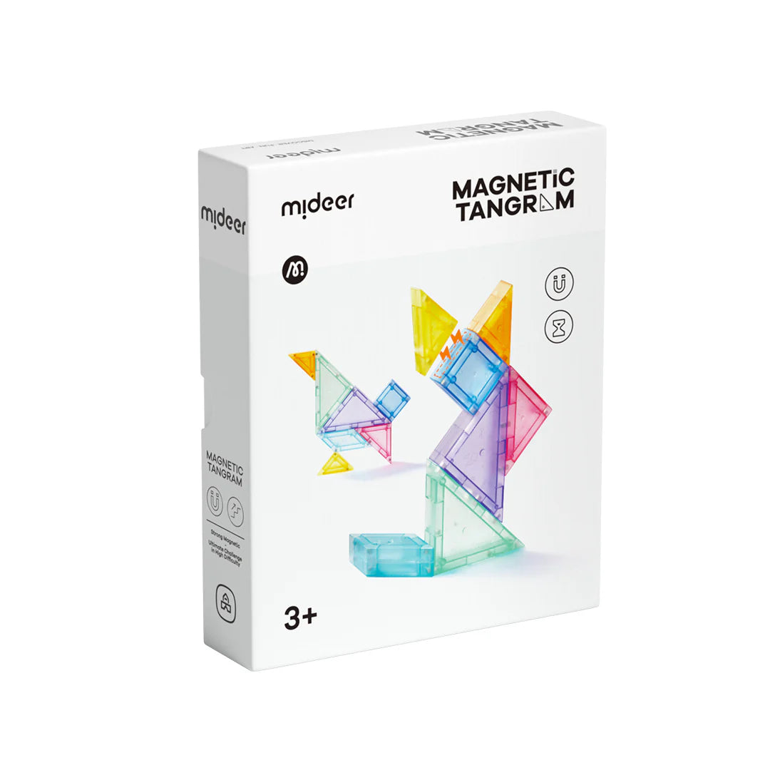 Magnetyczny tangram 3D Yamann kolorowy zestaw kreatywnych klocków dla dzieci powyżej 3 lat