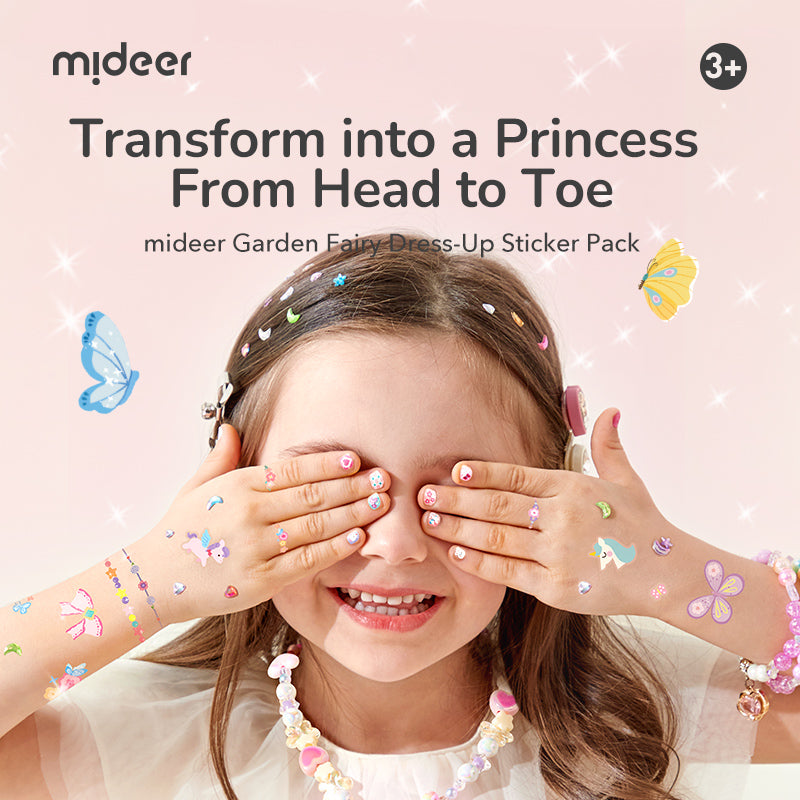 Zestaw tatuaży i naklejek mideer – Ogród elfów