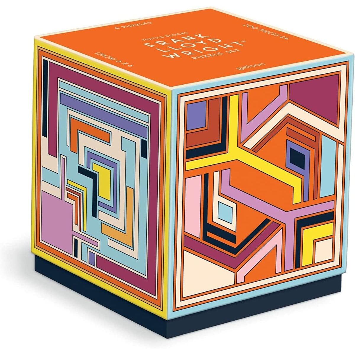 puzzle Frank Lloyd Wright 800 elementów w kolorowym geometrycznym wzorze od Galison