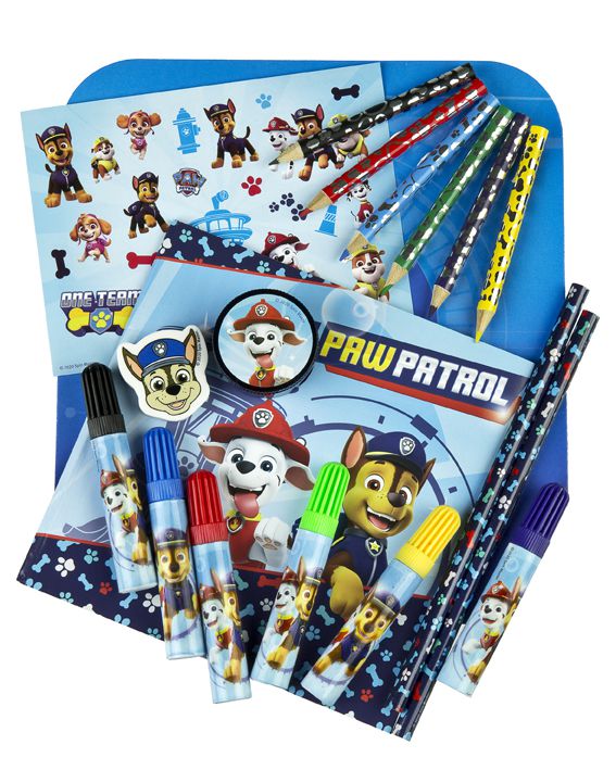 School supplies set featuring characters from the Paw Patrol cartoon by Yamann