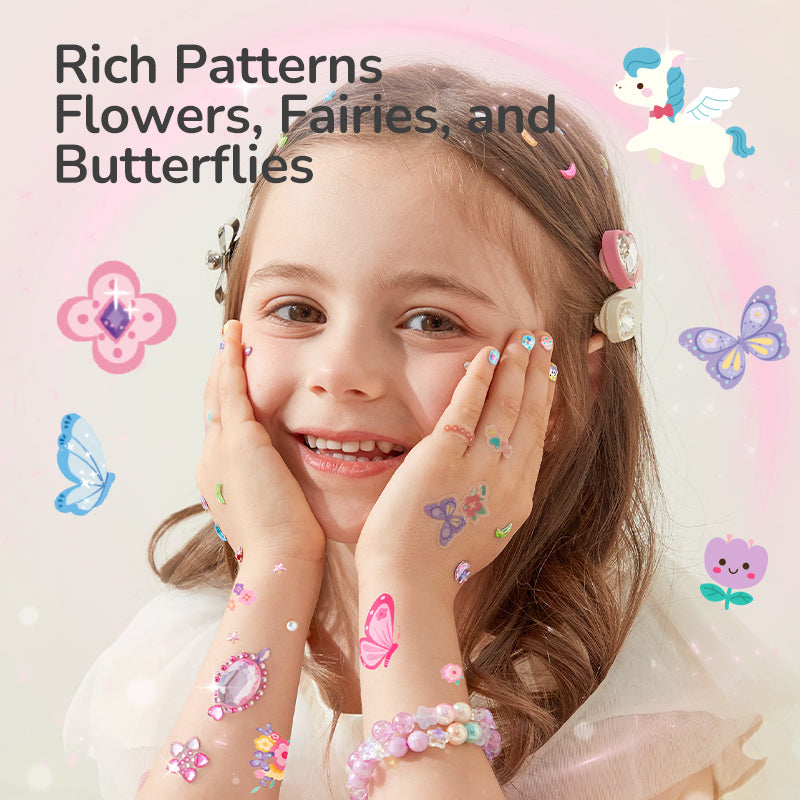 Zestaw tatuaży i naklejek mideer – Ogród elfów