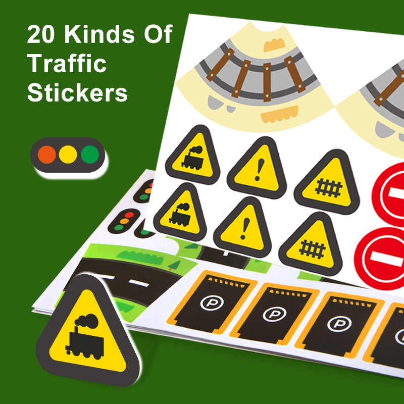 Taśmy i naklejki oznakowanie drogowe mideer (2 taśmy, 10 naklejek)