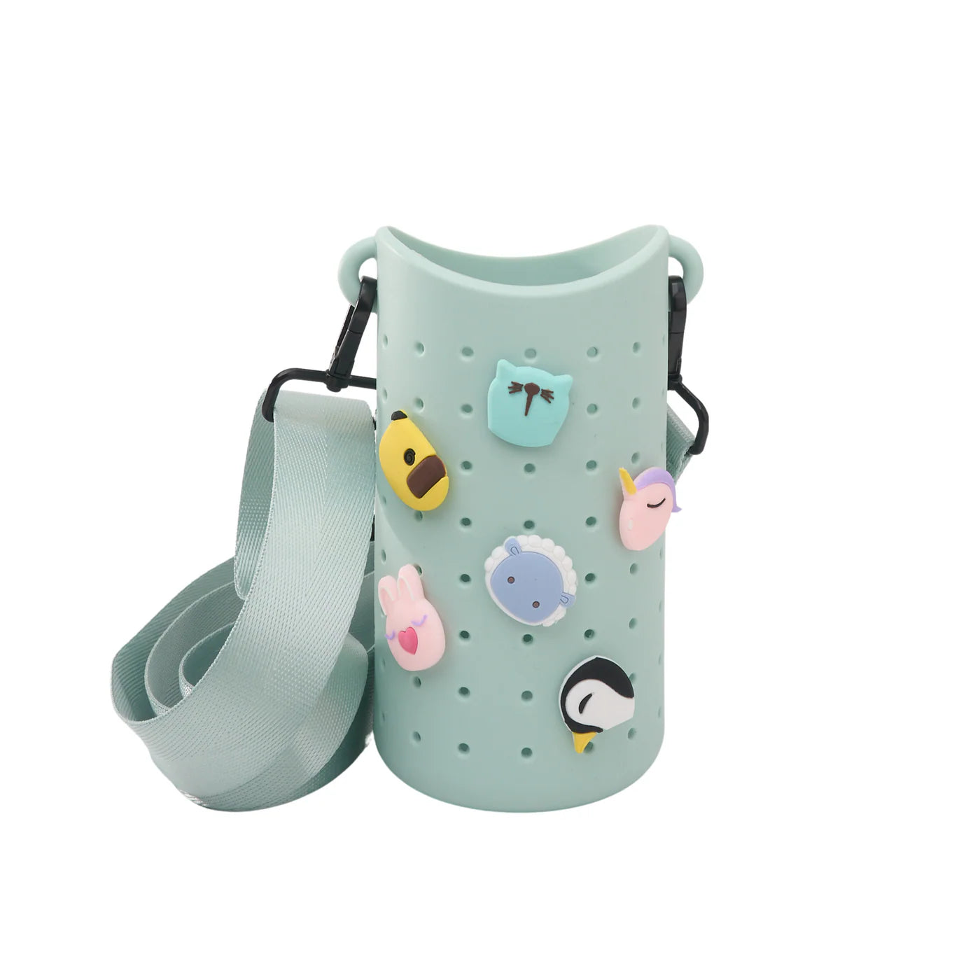 Etui na butelkę z paskiem Bestie Sling Asobu – zielone