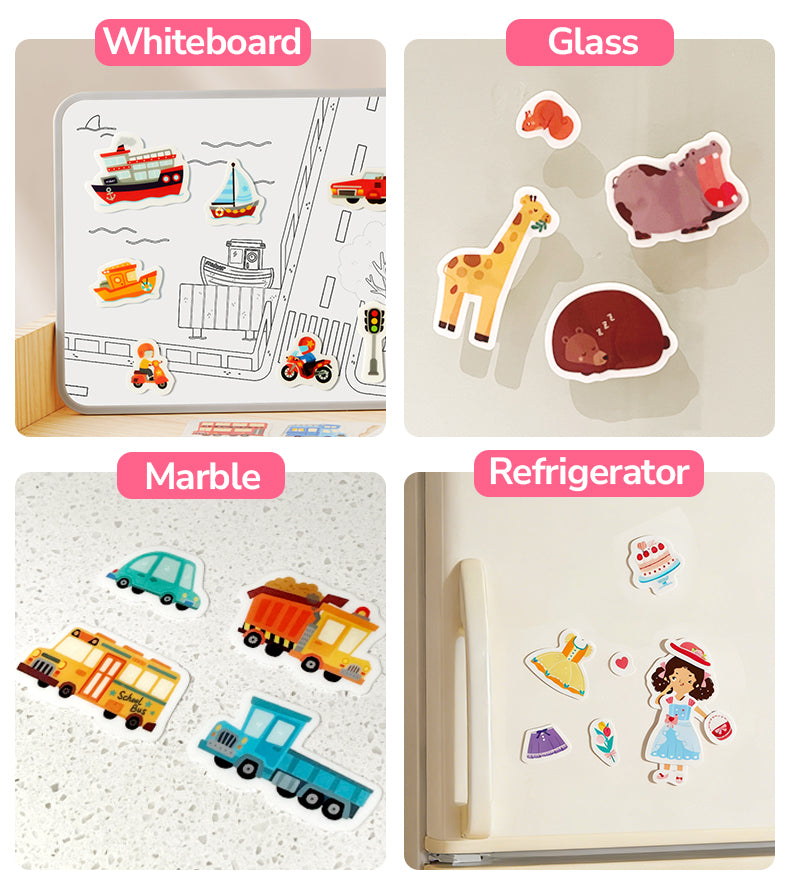 Set of reusable gel stickers mideer – Animals