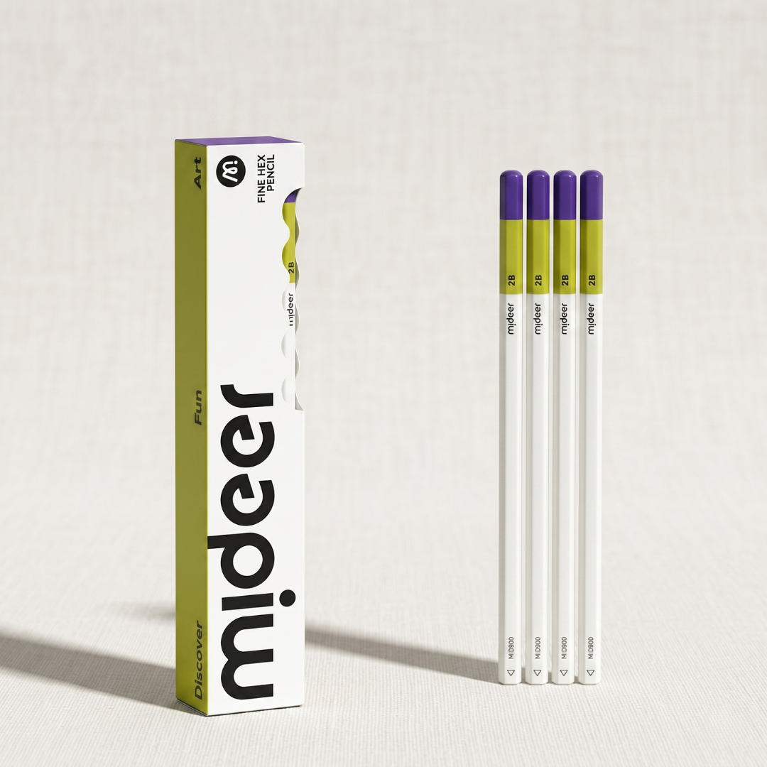 Zestaw ołówków mideer – 2B (12 szt.)