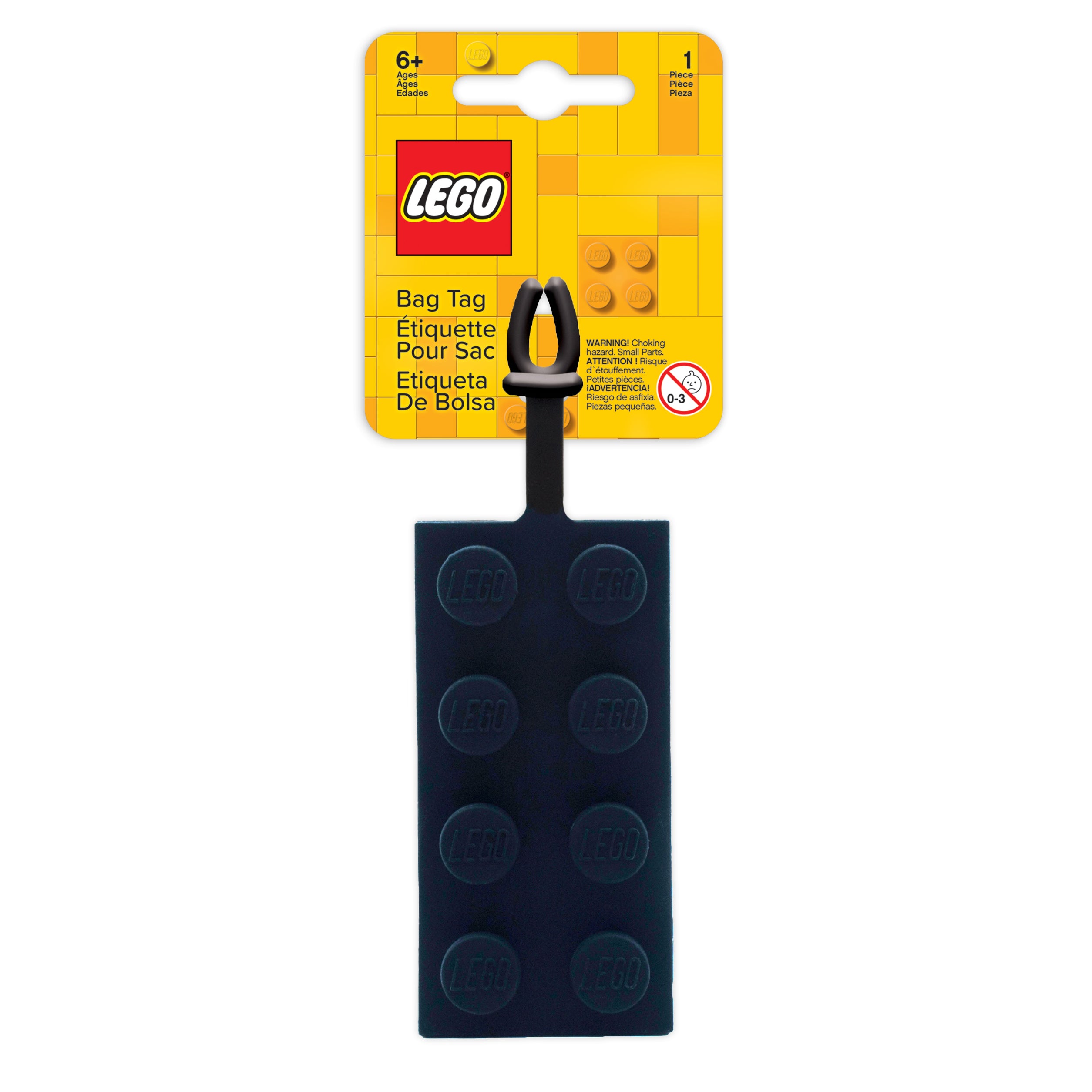 Zawieszka do bagażu Klocek LEGO® (Czarny)