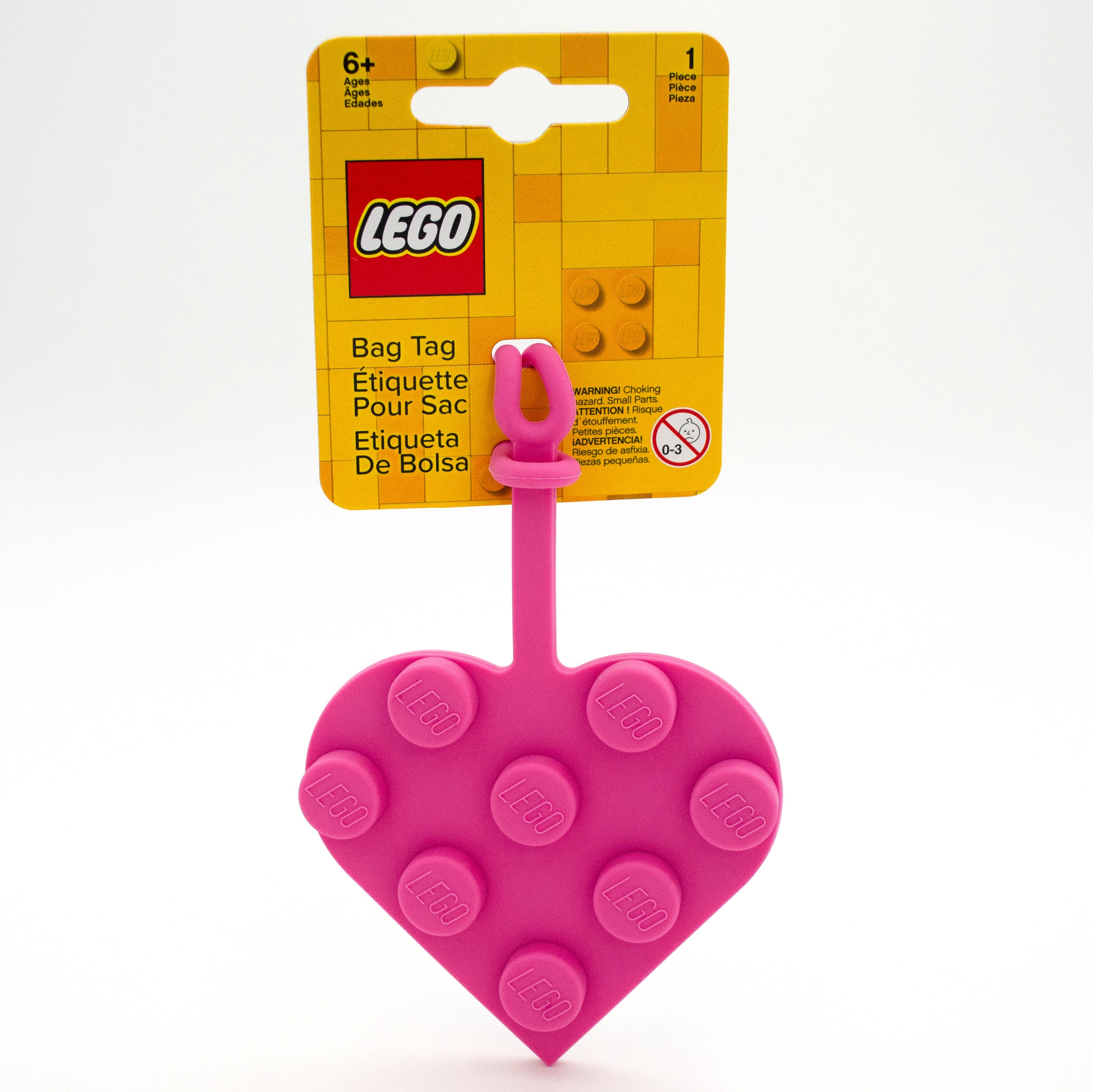 Zawieszka do bagażu LEGO® Różowe serce