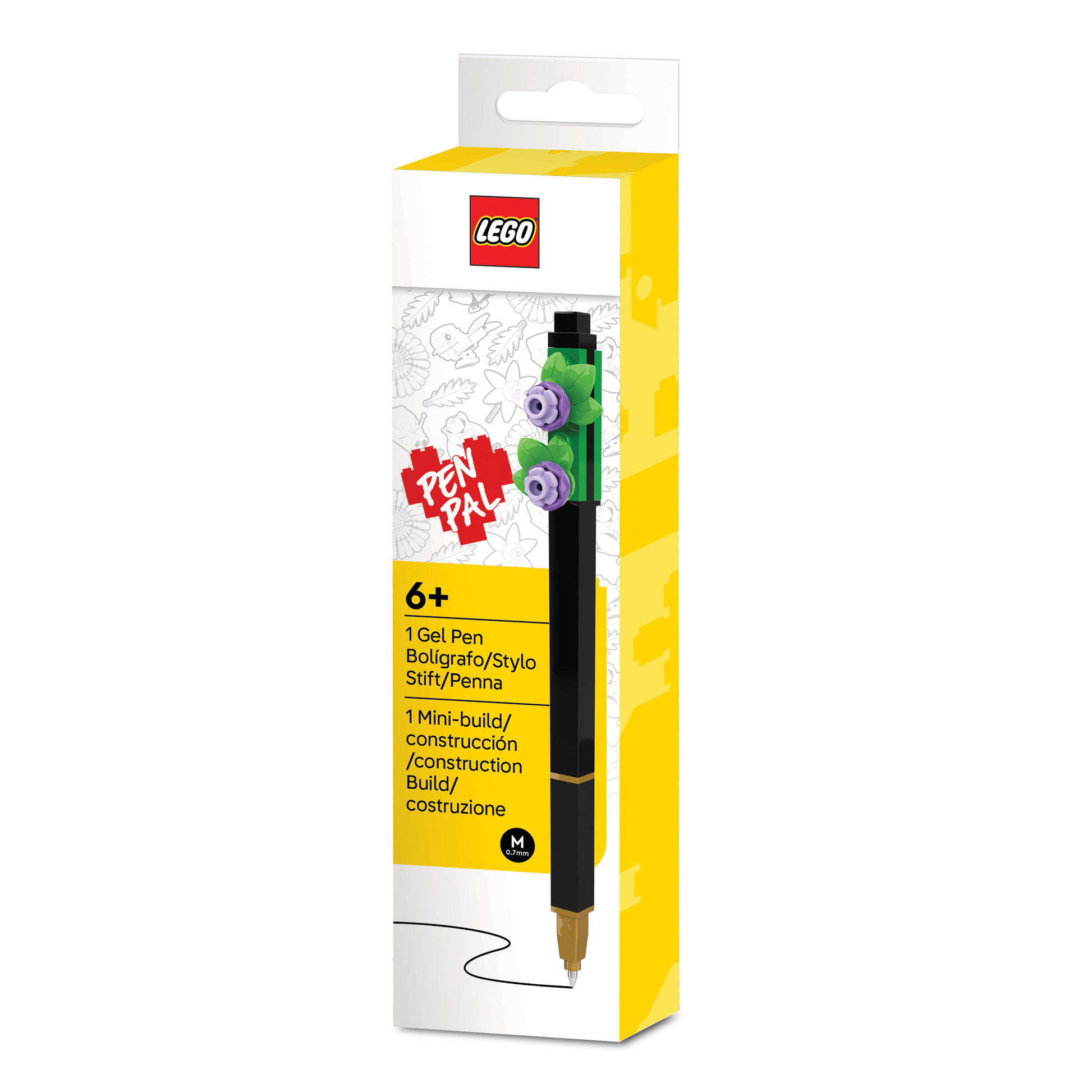 Długopis żelowy LEGO® Botanicals Pen Pal – kwiat lawendy